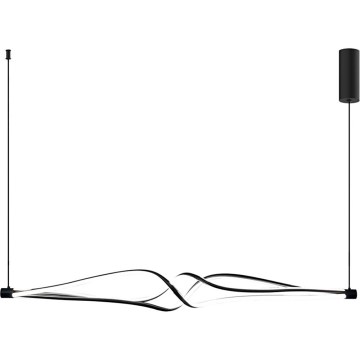 Світлодіодна підвісна люстра TWISTER LED/56W/230V чорний