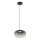 Світлодіодна підвісна люстра VASO LED/4W/230V діаметр 18 см чорний/димчастий