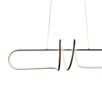 Світлодіодна підвісна люстра VERTIGO LED/54W/230V чорний