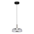 Світлодіодна підвісна люстра VETRO LED/6W/230V діаметр 23 см сірий/чорний