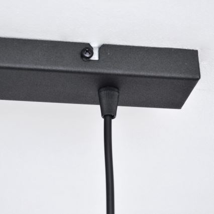 Світлодіодна підвісна люстра VOLTA 2xE27/15W/230V чорний/золотий