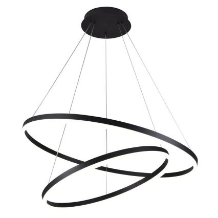 Світлодіодна підвісна люстра з регулюванням яскравості LED/100W/230V 3000-6500K діаметр 80 см + пульт дистанційного керування