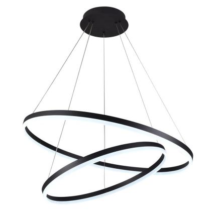 Світлодіодна підвісна люстра з регулюванням яскравості LED/100W/230V 3000-6500K діаметр 80 см + пульт дистанційного керування