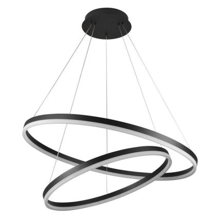 Світлодіодна підвісна люстра з регулюванням яскравості LED/100W/230V 3000-6500K діаметр 80 см + пульт дистанційного керування
