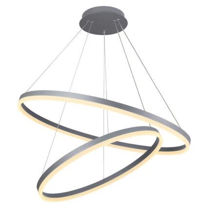 Світлодіодна підвісна люстра з регулюванням яскравості LED/100W/230V 3000-6500K діаметр 80 см + пульт дистанційного керування