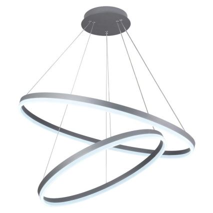Світлодіодна підвісна люстра з регулюванням яскравості LED/100W/230V 3000-6500K діаметр 80 см + пульт дистанційного керування