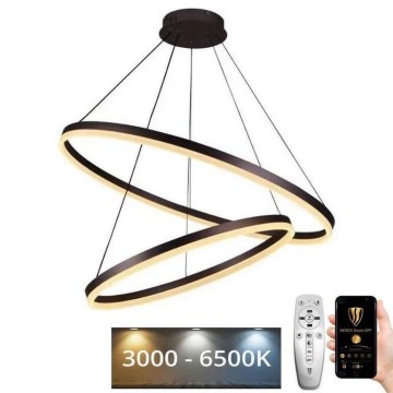 Світлодіодна підвісна люстра з регулюванням яскравості LED/100W/230V 3000-6500K + пульт дистанційного керування