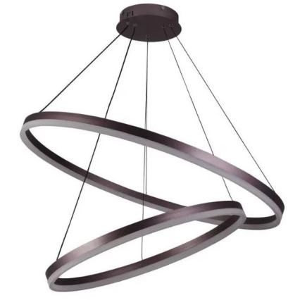 Світлодіодна підвісна люстра з регулюванням яскравості LED/100W/230V 3000-6500K діаметр 80 см + пульт дистанційного керування