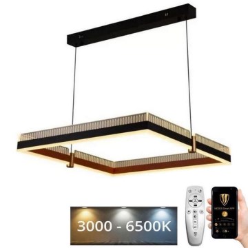 Світлодіодна підвісна люстра з регулюванням яскравості LED/100W/230V 3000-6500K + пульт дистанційного керування