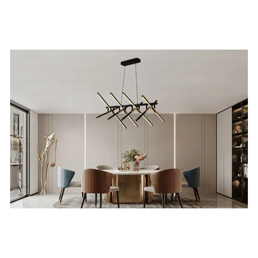 Світлодіодна підвісна люстра з регулюванням яскравості LED/100W/230V 3000-6500K + пульт дистанційного керування