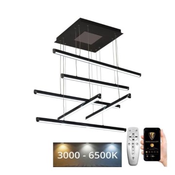 Світлодіодна підвісна люстра з регулюванням яскравості LED/100W/230V 3000-6500K + пульт дистанційного керування