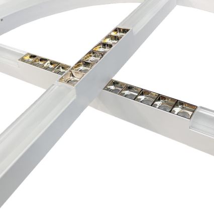 Світлодіодна підвісна люстра з регулюванням яскравості LED/100W/230V 3000-6500K діаметр 60 см + пульт дистанційного керування