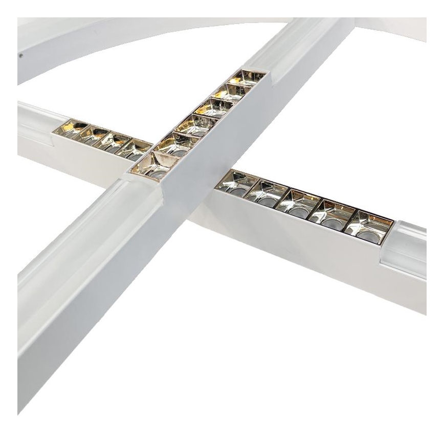 Світлодіодна підвісна люстра з регулюванням яскравості LED/100W/230V 3000-6500K діаметр 60 см + пульт дистанційного керування