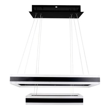 Світлодіодна підвісна люстра з регулюванням яскравості LED/113W/230V 3000K чорний