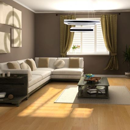 Світлодіодна підвісна люстра з регулюванням яскравості LED/113W/230V 3000K чорний