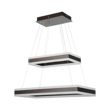 Світлодіодна підвісна люстра з регулюванням яскравості LED/113W/230V 3000K коричневий