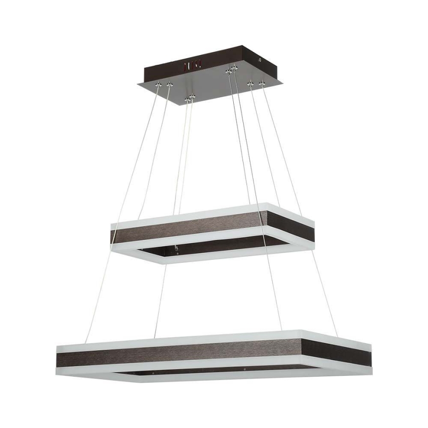 Світлодіодна підвісна люстра з регулюванням яскравості LED/113W/230V 3000K коричневий