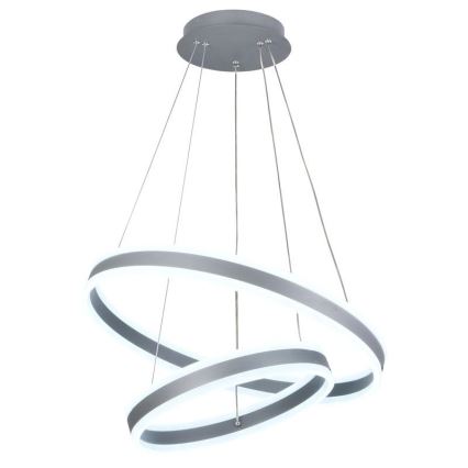 Світлодіодна підвісна люстра з регулюванням яскравості LED/135W/230V 3000-6500K діаметр 60 см + пульт дистанційного керування