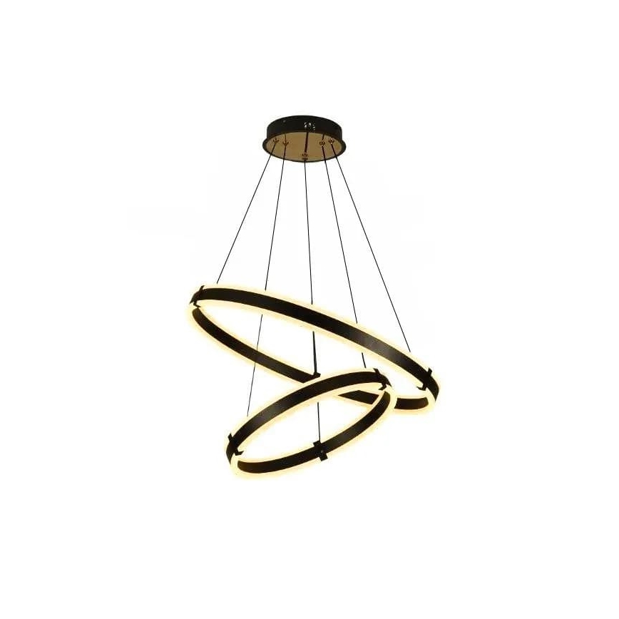 Світлодіодна підвісна люстра з регулюванням яскравості LED/140W/230V 3000-6500K + пульт дистанційного керування