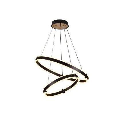 Світлодіодна підвісна люстра з регулюванням яскравості LED/140W/230V 3000-6500K + пульт дистанційного керування