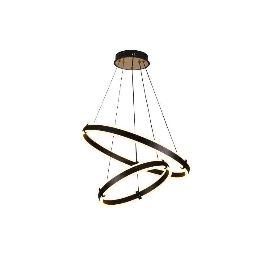 Світлодіодна підвісна люстра з регулюванням яскравості LED/140W/230V 3000-6500K + пульт дистанційного керування