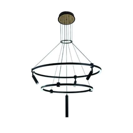 Світлодіодна підвісна люстра з регулюванням яскравості LED/140W/230V 3000-6500K + пульт дистанційного керування