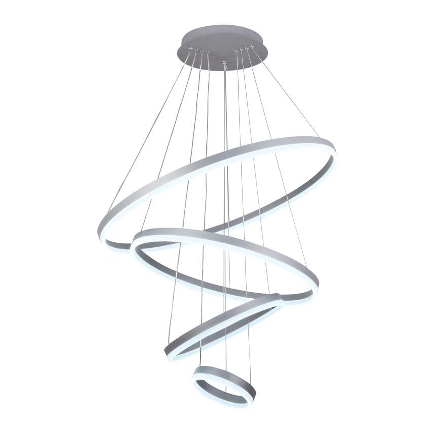 Світлодіодна підвісна люстра з регулюванням яскравості LED/165W/230V 3000-6500K діаметр 80 см + пульт дистанційного керування