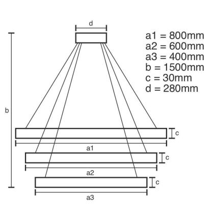 LED з регулюванням яскравості кришталева люстра підвісна LED/210W/230V 3000-6500K срібний + пульт дистанційного керування