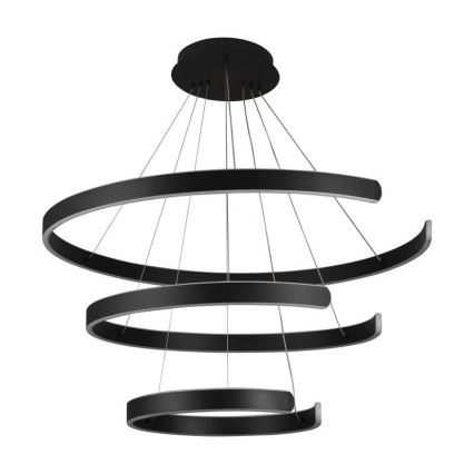 Світлодіодна підвісна люстра з регулюванням яскравості LED/220W/230V 3000-6500K діаметр 80 см + пульт дистанційного керування
