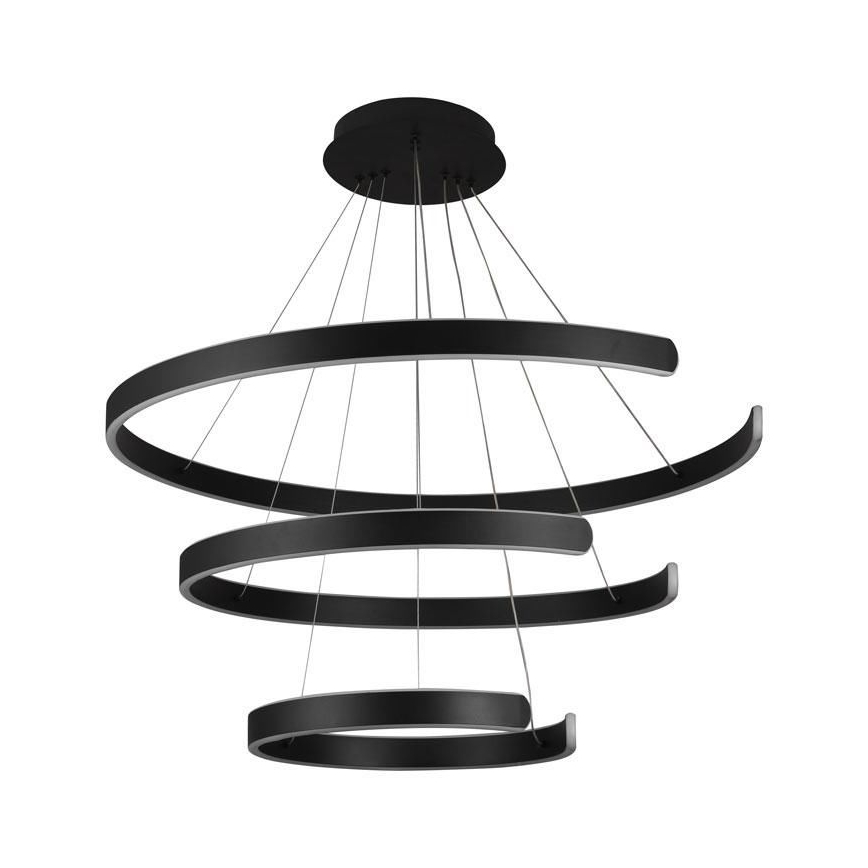 Світлодіодна підвісна люстра з регулюванням яскравості LED/220W/230V 3000-6500K діаметр 80 см + пульт дистанційного керування
