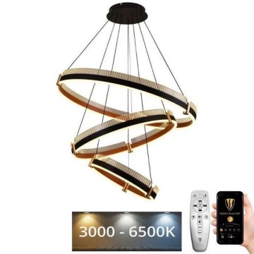 Світлодіодна підвісна люстра з регулюванням яскравості LED/240W/230V 3000-6500K + пульт дистанційного керування
