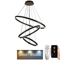 Світлодіодна підвісна люстра з регулюванням яскравості LED/250W/230V 3000-6500K + пульт дистанційного керування