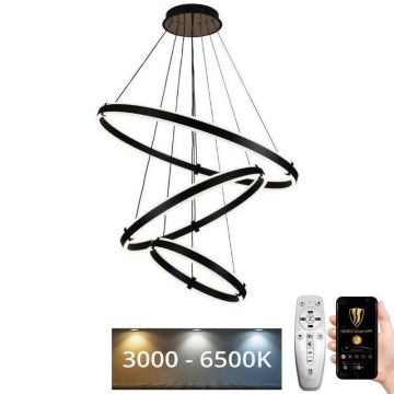 Світлодіодна підвісна люстра з регулюванням яскравості LED/250W/230V 3000-6500K + пульт дистанційного керування