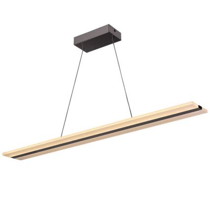 Світлодіодна підвісна люстра з регулюванням яскравості LED/40W/230V 3000-6500K хром + пульт дистанційного керування