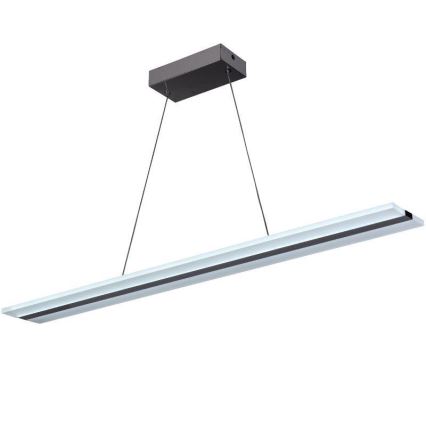 Світлодіодна підвісна люстра з регулюванням яскравості LED/40W/230V 3000-6500K хром + пульт дистанційного керування