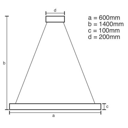 LED Кришталева підвісна люстра з регулюванням яскравості LED/40W/230V 3000-6500K глянцевий хром + пульт дистанційного керування