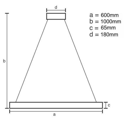 LED Кришталева підвісна люстра з регулюванням яскравості LED/40W/230V 3000-6500K глянцевий хром + пульт дистанційного керування