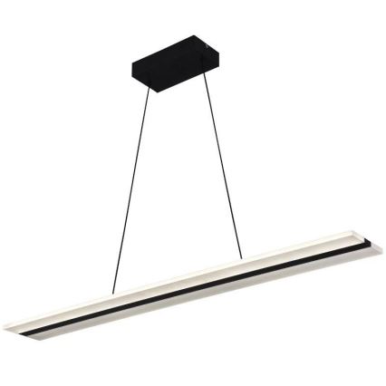 Світлодіодна підвісна люстра з регулюванням яскравості LED/40W/230V 3000-6500K чорний + пульт дистанційного керування