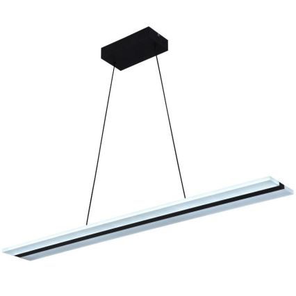 Світлодіодна підвісна люстра з регулюванням яскравості LED/40W/230V 3000-6500K чорний + пульт дистанційного керування