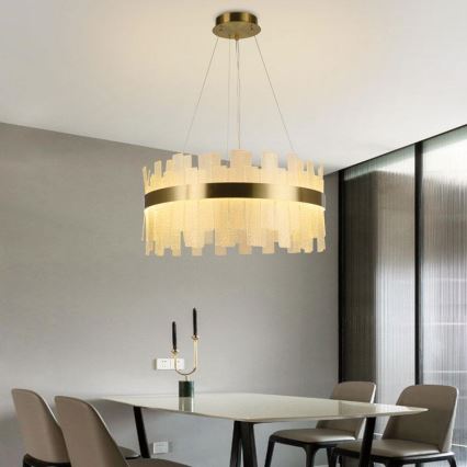 LED з регулюванням яскравості кришталева люстра підвісна LED/40W/230V 3000-6500K + пульт дистанційного керування