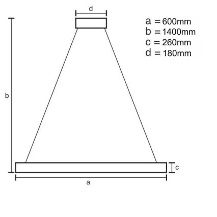 LED з регулюванням яскравості кришталева люстра підвісна LED/40W/230V 3000-6500K + пульт дистанційного керування