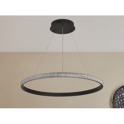 Світлодіодна підвісна люстра з регулюванням яскравості LED/40W/230V 3000-6500K + пульт дистанційного керування