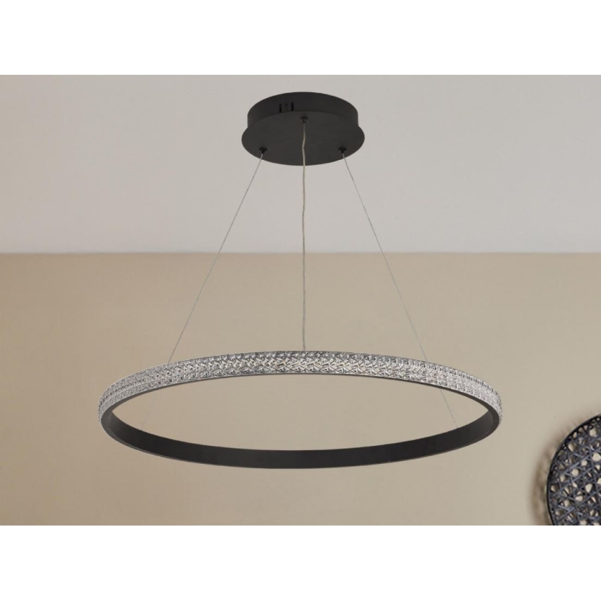 Світлодіодна підвісна люстра з регулюванням яскравості LED/40W/230V 3000-6500K + пульт дистанційного керування