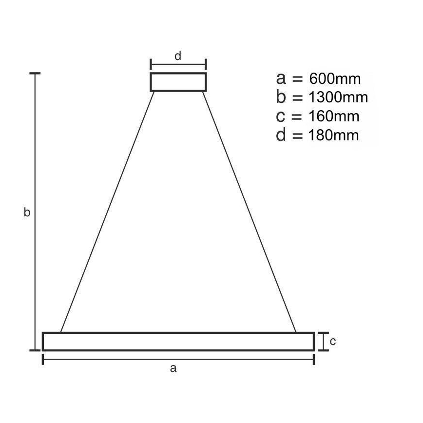 Світлодіодна підвісна люстра з регулюванням яскравості LED/40W/230V 3000-6500K золотий + пульт дистанційного керування