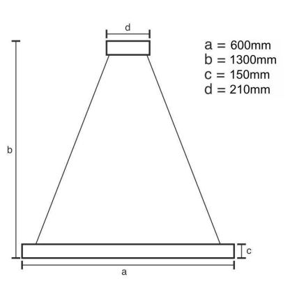 LED з регулюванням яскравості кришталева люстра підвісна LED/40W/230V 3000-6500K золотий + пульт дистанційного керування