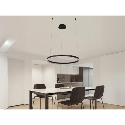 Світлодіодна підвісна люстра з регулюванням яскравості LED/42W/230V 3000-6500K + пульт дистанційного керування