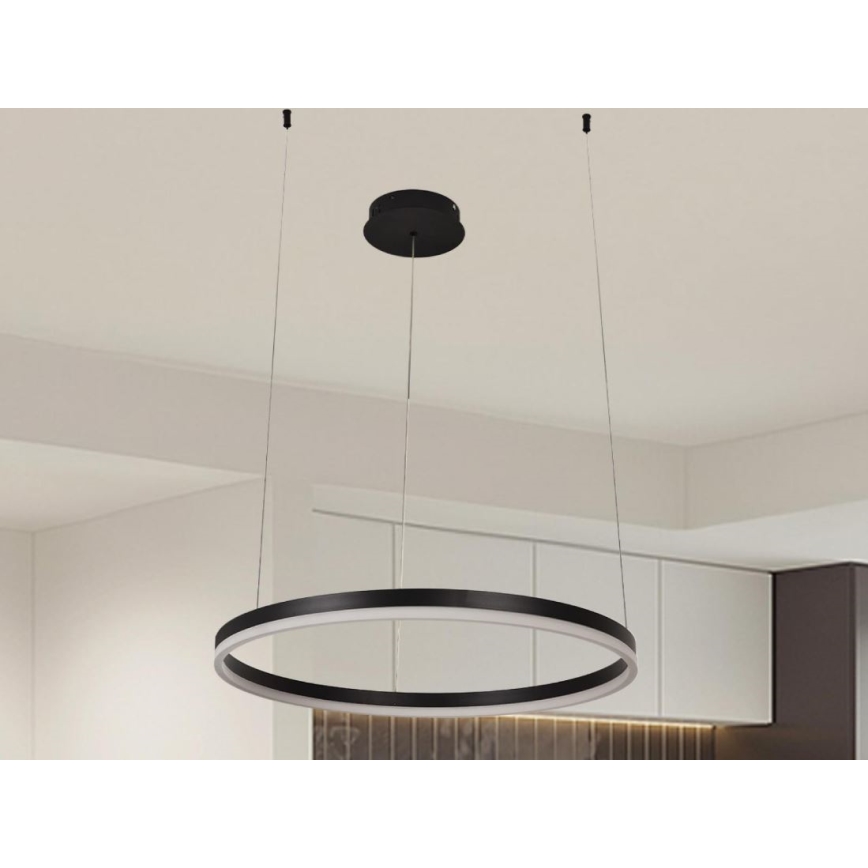 Світлодіодна підвісна люстра з регулюванням яскравості LED/42W/230V 3000-6500K + пульт дистанційного керування