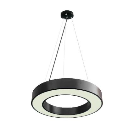 Світлодіодна підвісна люстра з регулюванням яскравості LED/45W/230V 3000-6500K чорний + пульт дистанційного керування