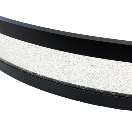 Світлодіодна підвісна люстра з регулюванням яскравості LED/45W/230V 3000-6500K діаметр 60 см чорний + пульт дистанційного керування