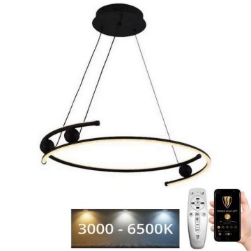 Світлодіодна підвісна люстра з регулюванням яскравості LED/50W/230V 3000-6500K + пульт дистанційного керування